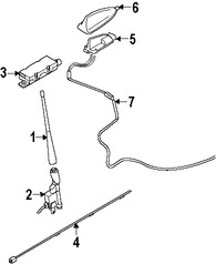 Foto de Base de Antena de Radio Original para Volvo C70 Marca VOLVO Nmero de Parte 30775655