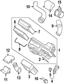 Foto de Empacadura de la carcasa del filtro de Aire Original para Volvo C70 Volvo S40 Volvo V50 Marca VOLVO Nmero de Parte 30637563