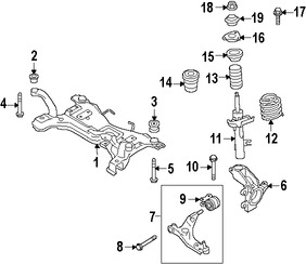 Foto de Tapa Puntal De Suspensin Original para Volvo C70 Marca VOLVO Nmero de Parte 31304125