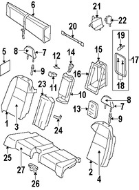 Foto de Reposacabezas Original para Volvo C70 Marca VOLVO Nmero de Parte 8613381