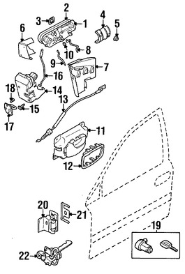 Foto de Clip del Botn de Puerta Original para Volvo S60 Marca VOLVO Nmero de Parte 8650337