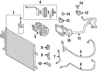 Foto de Manguera de succin Refrigerante Aire Acondicionad Original para Volvo S60 Volvo XC70 Volvo V60 Volvo S80 Marca VOLVO Nmero de Parte 31436537