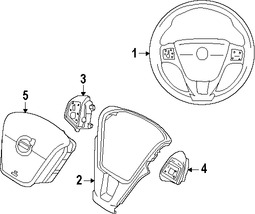 Foto de Timon / Volante / Manubrio Original para Volvo S60 2014 2015 Volvo V60 2015 2016 Volvo  2014 Volvo S80 2015 Marca VOLVO Nmero de Parte 31332537