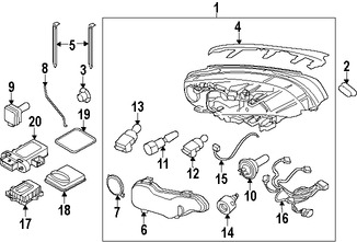 Foto de Modulo de Control de Faro de Xenon Original para Volvo S80 Volvo V70 Volvo XC70 Marca VOLVO Nmero de Parte 31288565