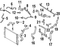 Foto de Manguera de Rebose Refrigerante de Motor Original para Volvo S80 Volvo XC70 Volvo V70 Volvo  Volvo S60 Volvo V60 Marca VOLVO Nmero de Parte 8623124