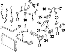 Foto de Manguera de Rebose Refrigerante de Motor Original para Volvo S80 2007 2008 2009 2010 Marca VOLVO Nmero de Parte 30645816