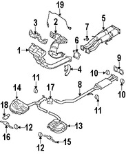 Foto de M�ltiple de Escape Original para Volvo S80 2007 2008 2009 2010 Marca VOLVO Remanufacturado N�mero de Parte 36000380
