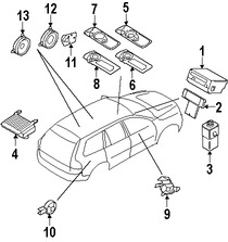 Foto de Interfaz de Mdulo de Radio Original para Volvo S80 Volvo XC70 Volvo V70 Marca VOLVO Nmero de Parte 31328828