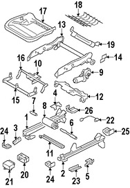 Foto de Bastidor de Asiento Original para Volvo Marca VOLVO Nmero de Parte 30749108