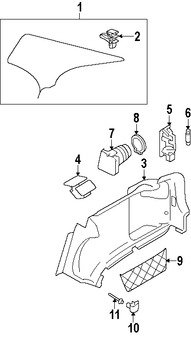 Foto de Carcasa del tomacorriente para accesorios 12 volti Original para Volvo S80 Volvo V70 Volvo XC70 Marca VOLVO N�mero de Parte 30653376