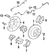 Foto de Lnea hidrulica de Freno Original para Volvo S80 Volvo XC70 Volvo V70 Marca VOLVO Nmero de Parte 31305095