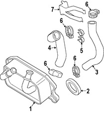 Foto de Tubo Enfriamiento de Aceite del Motor Original para Volvo S40 Volvo V40 Marca VOLVO Nmero de Parte 9497111