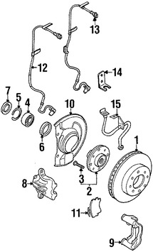 Foto de Maza de la Rueda Original para Volvo S40 Volvo V40 Marca VOLVO Nmero de Parte 30884541