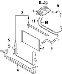 Foto de Tapa del Tanque de recuperacin de Refrigerante Original para Volvo Marca VOLVO Nmero de Parte 31368311