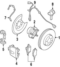 Foto de Arnes de Cableado del Sensor de Velocidad de Frenos ABS Original para Volvo S40 Volvo C70 Volvo V50 Volvo C30 Marca VOLVO Nmero de Parte 30746040