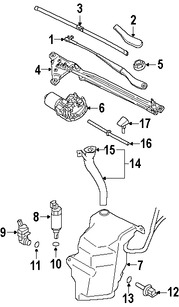 Foto de Sensor de Nivel de Lquido Limpiaparabrisas Original para Volvo Marca VOLVO Nmero de Parte 31333113