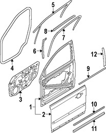 Foto de Panel externo de puerta Original para Volvo S40 Volvo V50 Marca VOLVO Nmero de Parte 30779127