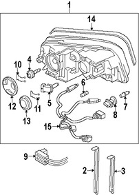 Foto de Portabombilla del Faro Original para Volvo XC90 Marca VOLVO Nmero de Parte 30791033