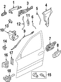 Foto de Clip del Botn de Puerta Original para Volvo XC90 Marca VOLVO Nmero de Parte 8650338