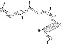 Foto de Tubo de Escape Intermedio Original para Volvo V50 Volvo C30 Volvo S40 Marca VOLVO Nmero de Parte 30676980