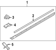 Foto de Protector de Estribo Original para Volvo V50 Marca VOLVO Nmero de Parte 39867871