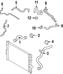 Foto de Conjunto de Mangueras de Calentador Original para Volvo XC70 Volvo  Volvo S60 Volvo S80 Volvo V70 Marca VOLVO Nmero de Parte 31368257