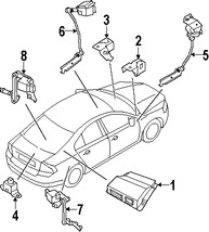 Foto de Sensor de Nivel de Faro Original para Volvo XC70 Volvo S80 Volvo V70 Volvo S60 Volvo Marca VOLVO Nmero de Parte 31288271