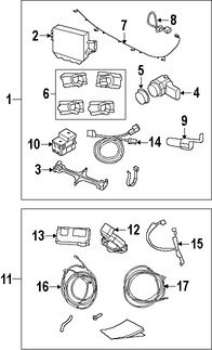 Foto de Sensor de ayuda para Estacionar Original para Volvo XC70 2008 2009 Marca VOLVO Nmero de Parte 31285042