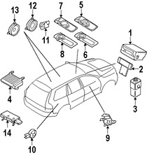 Foto de Unidad de Control de Radio Original para Volvo V70 2008 2009 2010 Volvo S80 2010 2011 Marca VOLVO Nmero de Parte 36002793