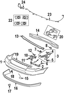 Foto de Barra de impacto de parachoque Original para Volvo V70 Volvo XC70 Marca VOLVO Nmero de Parte 31217938