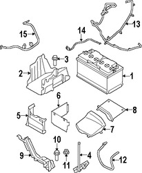 Foto de Bandeja de la batera Original para Volvo Marca VOLVO Nmero de Parte 31299867