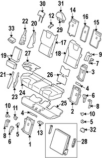 Foto de Reposacabezas Original para Volvo  Volvo XC70 Volvo V60 Volvo V60 Cross Country Volvo V70 Marca VOLVO Nmero de Parte 31263808