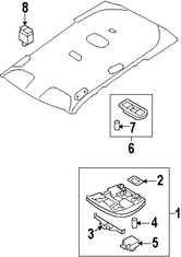 Foto de Luz de mapa Original para Volvo  Volvo S60 Volvo S60 Cross Country Marca VOLVO Nmero de Parte 39826647