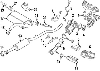 Foto de Empacadura de Brida del Tubo de Escape Original para Volvo Marca VOLVO Nmero de Parte 31338134