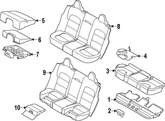 Foto de Bastidor de Asiento Original para Volvo V60 2015 2016 2017 Volvo V60 Cross Country 2015 2016 2017 Marca VOLVO Nmero de Parte 30767989