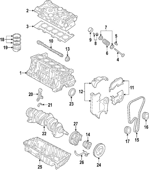 Foto de Culata del motor Original para Volvo S40 Volvo V50 Volvo C70 Volvo S60 Volvo C30 Marca VOLVO Nmero de Parte 8252302