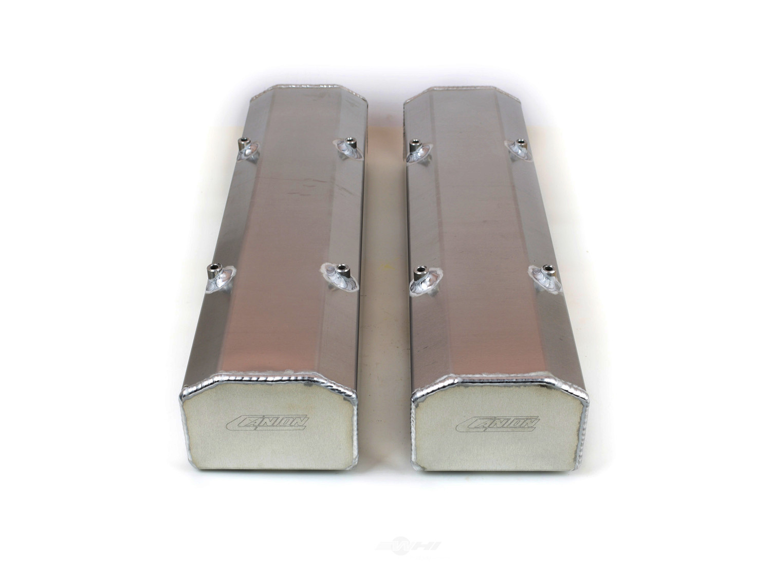Foto de Tapa de Valvula del Motor Covers SBC Fabbed Alum With Hardware para Checker Buick Chevrolet GMC Oldsmobile Pontiac Marca CANTON Nmero de Parte 65-200