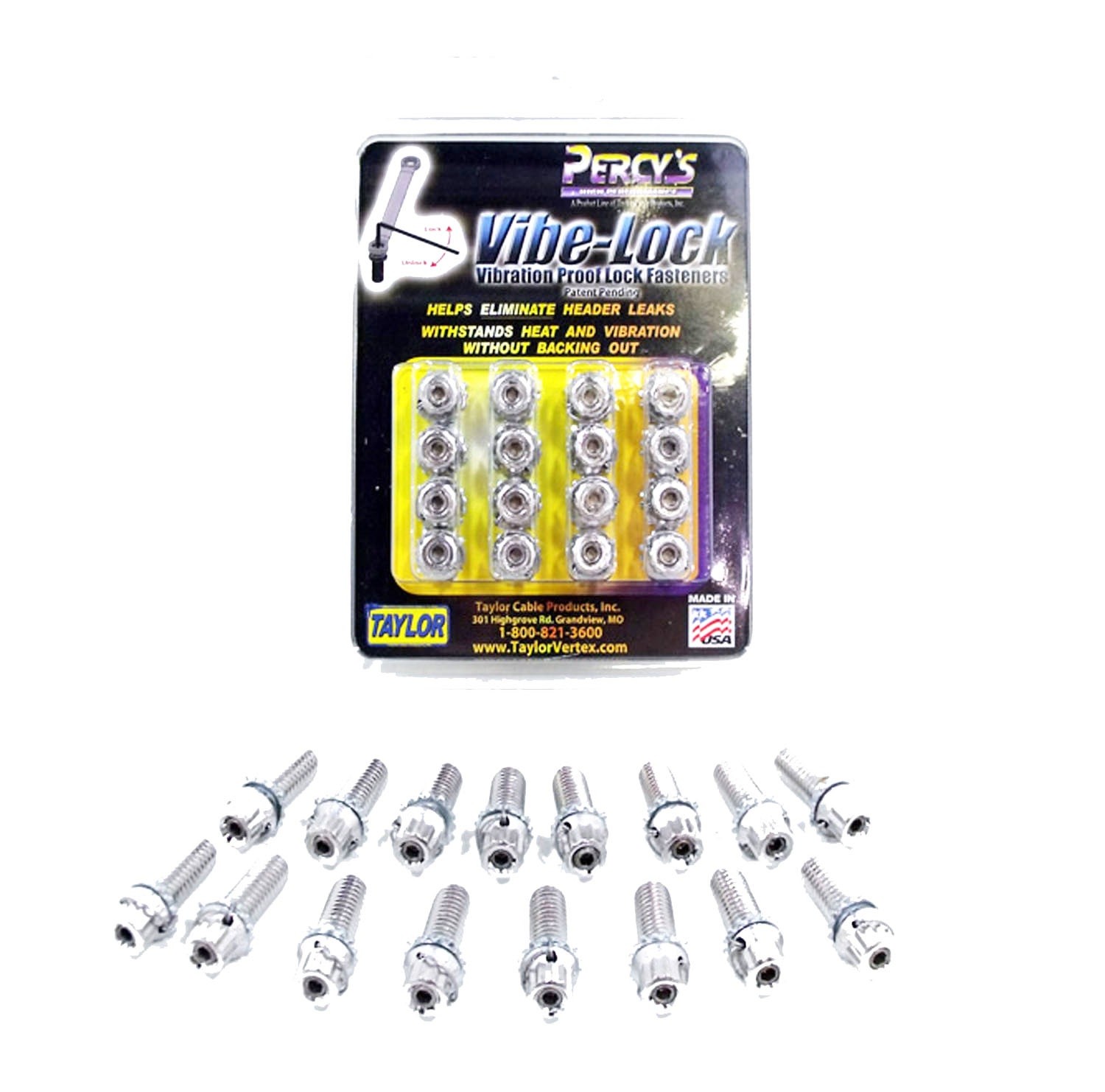 Foto de  Vibe Lock Exhaust Header Bolt para Qvale Panoz Buick Cadillac Chevrolet GMC Oldsmobile Ford Lincoln Mercury... N�mero de Parte 310060