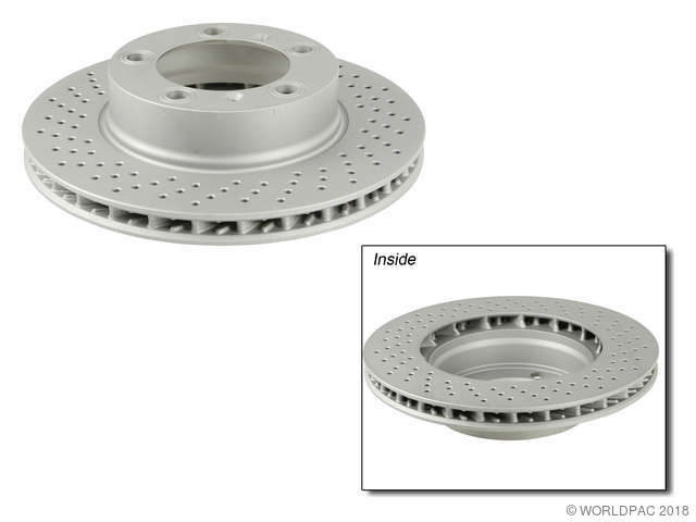 Foto de Rotor disco de freno para Porsche Cayman 2007 2008 Porsche Boxster 2008 2007 2005 2006 Marca Zimmermann N�mero de Parte W0133-1778691