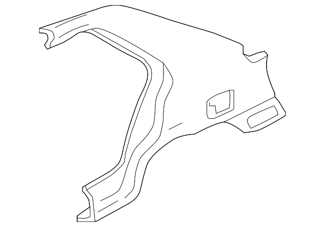 Foto de Panel / guardafango posterior lateral para Hyundai Elantra 2001 2002 2003 2004 2005 2006  ORIGINAL parte# 71504-2DA20