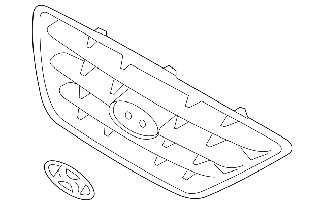 Foto de Rejilla / Parrilla para Hyundai Elantra 2004 2005 2006  ORIGINAL parte# 86360-2D500