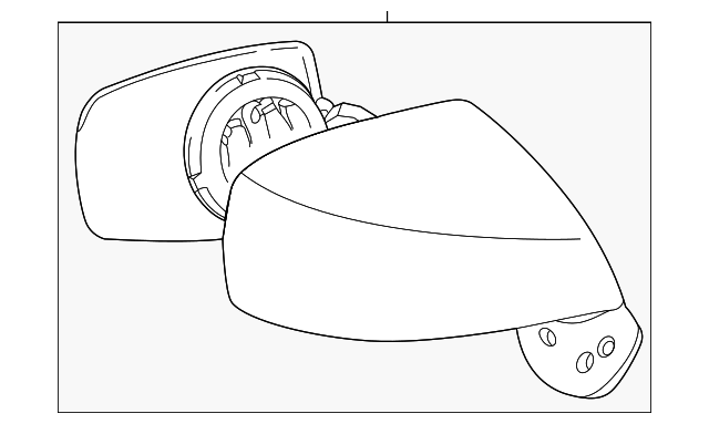 Foto de Espejo retrovisor exterior para Hyundai Tiburon 2003 2004  ORIGINAL parte# 87610-2C010