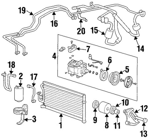 Foto de Condensador de Aire Acondicionado para Hyundai Elantra 1996 1997 1998 1999 2000  ORIGINAL parte# 97606-290100