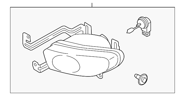 Foto de Conjunto de luz de niebla para Kia Spectra 2002 2003 2004  ORIGINAL parte# 0K2S1-51520