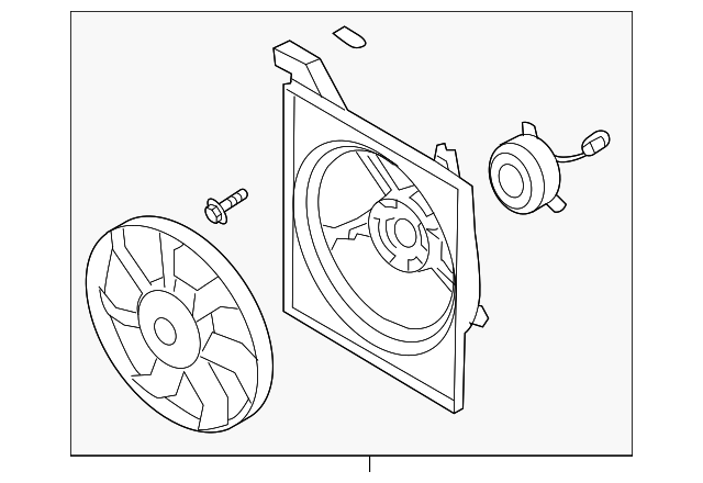 Foto de Montura de ventilador de enfriado de motor para Kia Spectra 2004 2005 2006 2007 2008 2009 Kia Spectra5 2005 2006 2007 2008 2009  ORIGINAL parte# 25380-2F000