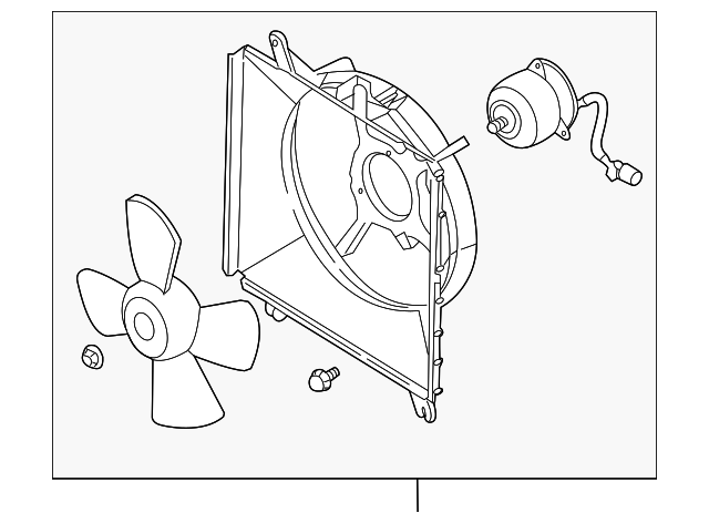 Foto de Montura de ventilador de enfriado de motor para Kia Rio 2003 2004 2005  ORIGINAL parte# 25380-FD000