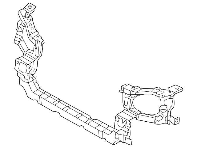 Foto de Barra sujecin soporte del radiador para Kia Optima 2001 2002  ORIGINAL parte# 64100-3C100